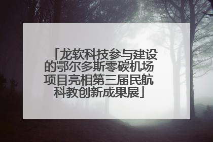 龙软科技参与建设的鄂尔多斯零碳机场项目亮相第三届民航科教创新成果展