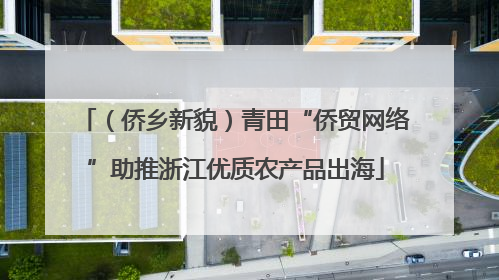 （侨乡新貌）青田“侨贸网络”助推浙江优质农产品出海