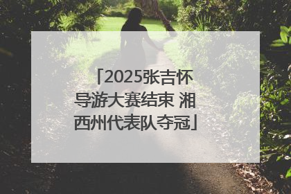 2025张吉怀导游大赛结束 湘西州代表队夺冠