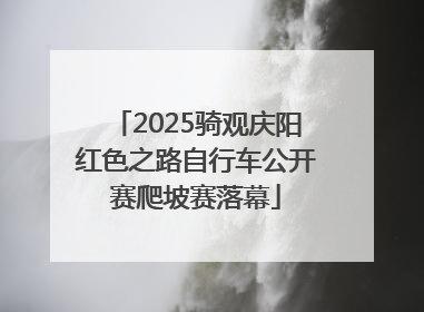 2025骑观庆阳红色之路自行车公开赛爬坡赛落幕