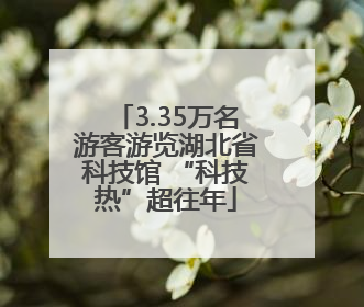 3.35万名游客游览湖北省科技馆 “科技热”超往年