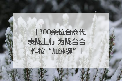 300余位台商代表陇上行 为陇台合作按“加速键”
