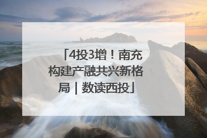 4投3增！南充构建产融共兴新格局｜数读西投