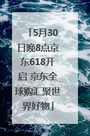 5月30日晚8点京东618开启 京东全球购汇聚世界好物