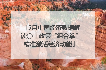 5月中国经济数据解读①丨政策“组合拳”精准激活经济动能