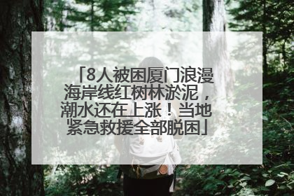 8人被困厦门浪漫海岸线红树林淤泥，潮水还在上涨！当地紧急救援全部脱困
