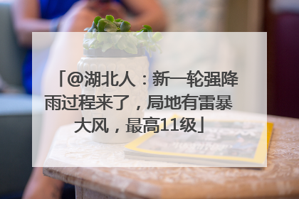 @湖北人：新一轮强降雨过程来了，局地有雷暴大风，最高11级